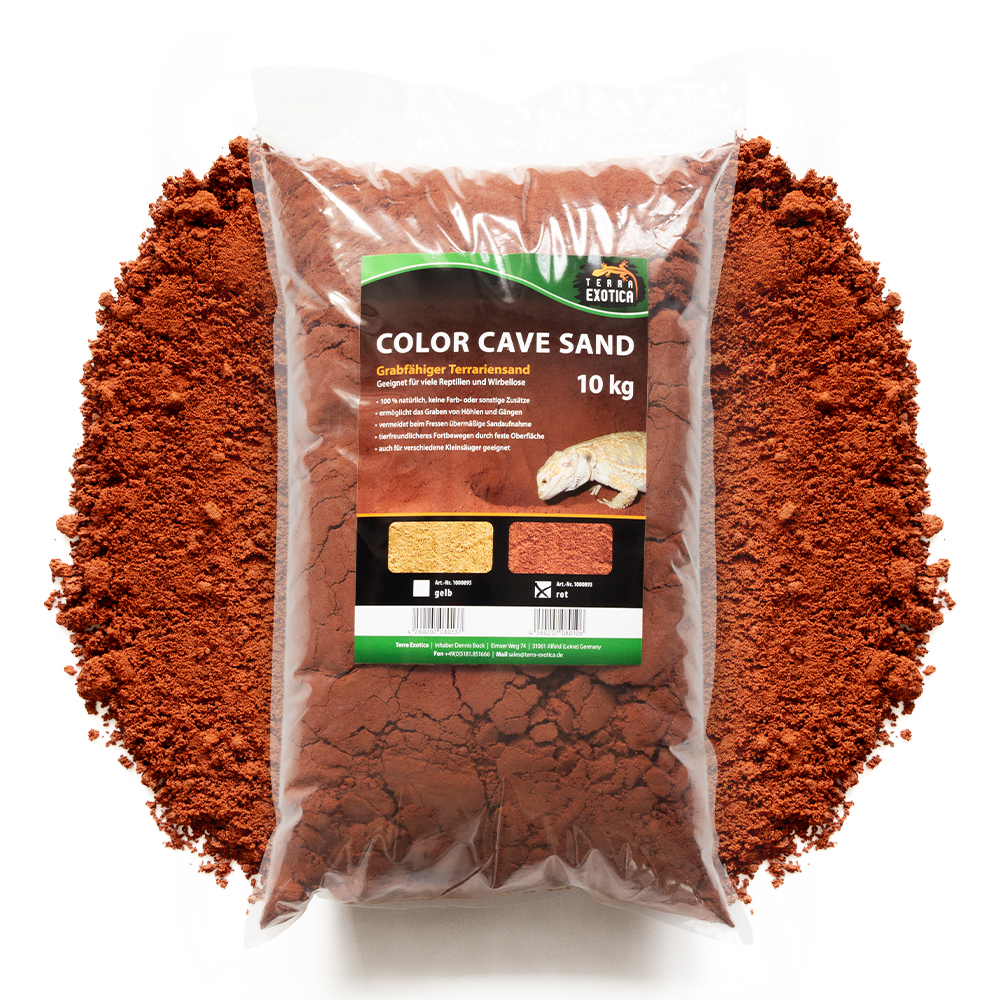 Color Cave Sand - grabfähiger Höhlensand - 10 kg - Rot