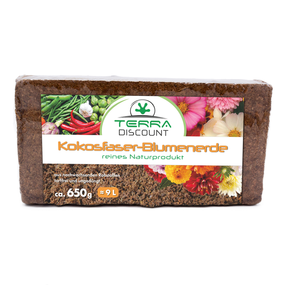 Kokosfaser-Blumenerde - ca. 650 g - Fein